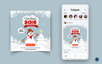 Christmas Offer Sale Celebration Social Media Instagram Post Design-06