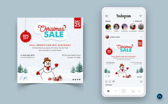 Christmas Offer Sale Celebration Social Media Instagram Post Design-09