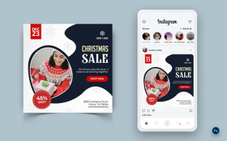Christmas Offer Sale Celebration Social Media Instagram Post Design-10