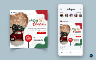 Christmas Offer Sale Celebration Social Media Instagram Post Design-11