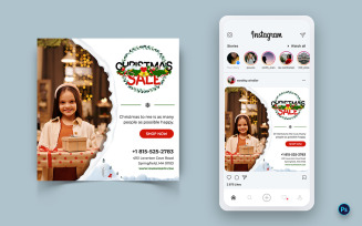 Christmas Offer Sale Celebration Social Media Instagram Post Design-13