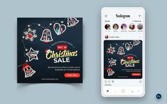 Christmas Offer Sale Celebration Social Media Instagram Post Design-15