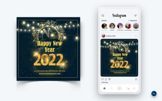 NewYear Party Night Celebration Social Media Instagram Post Design-01