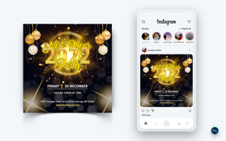 NewYear Party Night Celebration Social Media Instagram Post Design-03