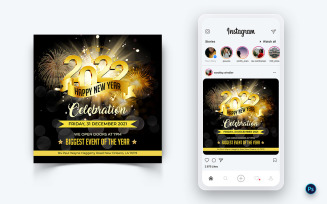 NewYear Party Night Celebration Social Media Instagram Post Design-04