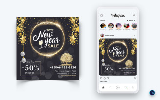NewYear Party Night Celebration Social Media Instagram Post Design-05