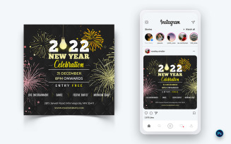 NewYear Party Night Celebration Social Media Instagram Post Design-15