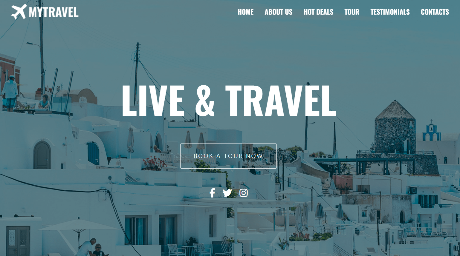 Mytravel Travel Agency - One Page HTML5 Website Template