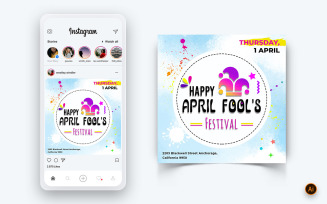 April Fools Day Social Media Post Design Template-03
