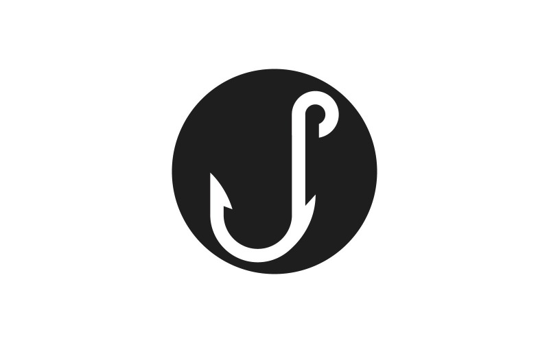 Fishing Hook Vector Logo Design Template V12 Logo Template