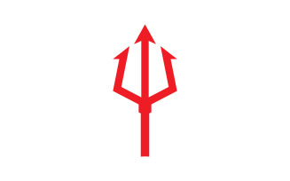 Trident Vector Logo Design Template V3