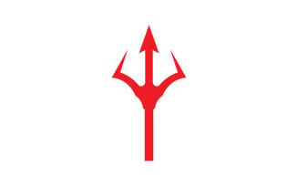 Trident Vector Logo Design Template V4
