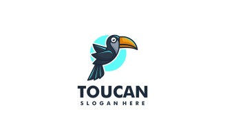 Vector Toucan Simple Mascot Logo Style