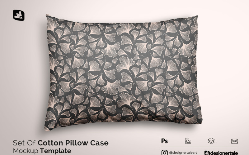 Set Of Cotton Pillow Case Mockup Product Mockup
