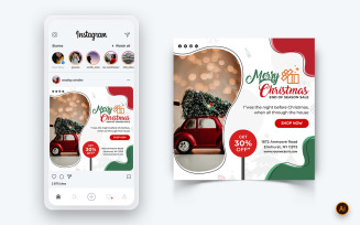 Christmas Offer Sale Celebration Social Media Post Design-11