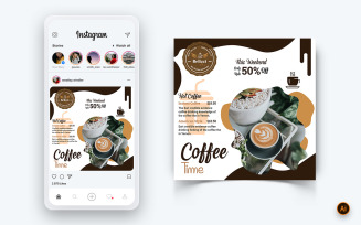 Coffee Shop Social Media Instagram Post Design Template-07