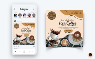 Coffee Shop Social Media Instagram Post Design Template-09
