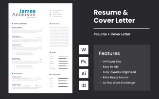 Resume And Cover Letter Template 01