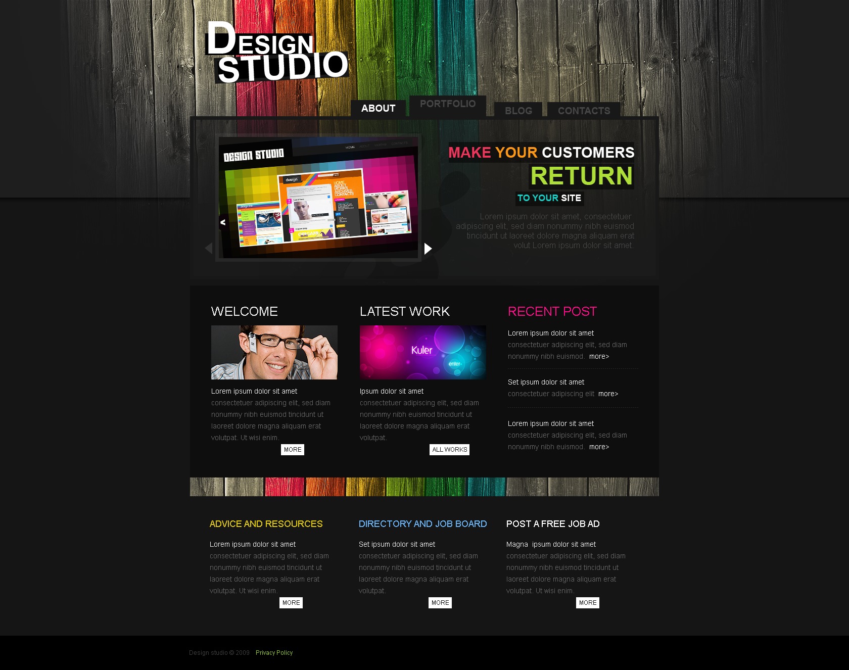 Web Design Website Template #26340