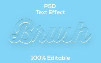 Brush | Modern Brush Psd Text Effect