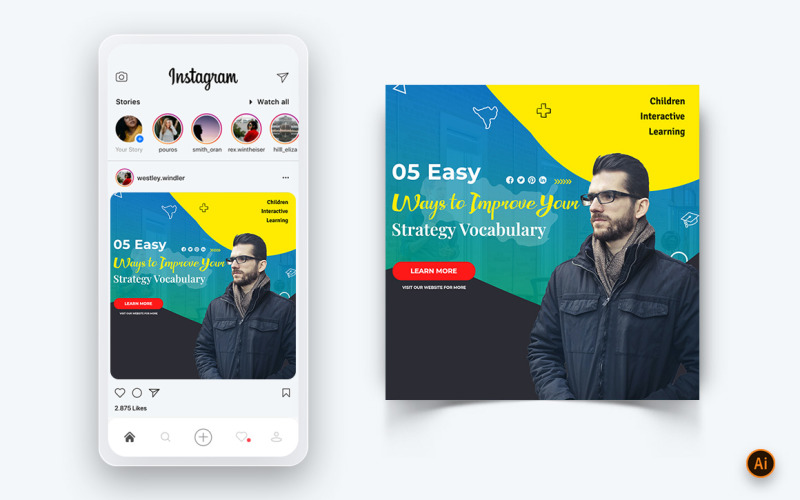 Education Social Media Instagram Post Design Template-10