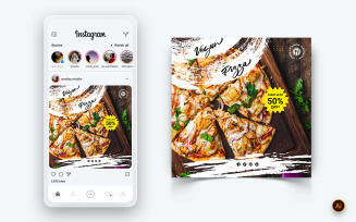 Food and Restaurant Offers Discounts Service Social Media Post Design Template-18