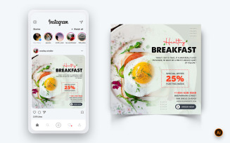 Food and Restaurant Offers Discounts Service Social Media Post Design Template-42