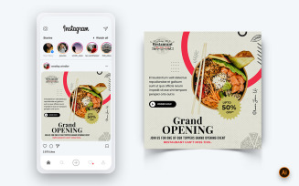 Food and Restaurant Offers Discounts Service Social Media Post Design Template-49