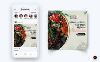 Food and Restaurant Offers Discounts Service Social Media Post Design Template-51