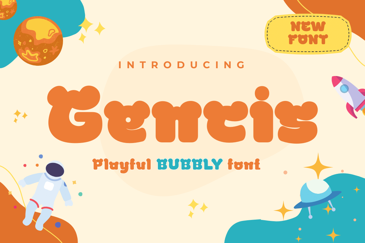 Gencis unique display font