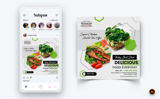 Food and Restaurant Offers Discounts Service Social Media Post Design Template-58