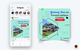 Gardening Social Media Instagram Post Design Template-05