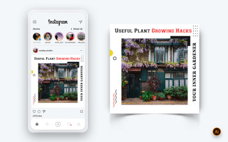 Gardening Social Media Instagram Post Design Template-09