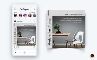 Interior Design and Furniture Social Media Instagram Post Design Template-01