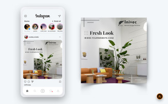 Interior Design and Furniture Social Media Instagram Post Design Template-05