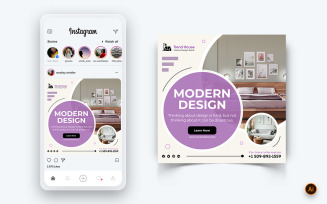 Interior Design and Furniture Social Media Instagram Post Design Template-12