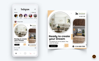 Interior Design and Furniture Social Media Instagram Post Design Template-18