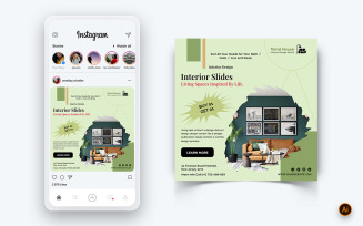 Interior Design and Furniture Social Media Instagram Post Design Template-30