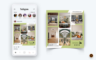 Interior Design and Furniture Social Media Instagram Post Design Template-39