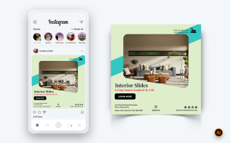 Interior Design and Furniture Social Media Instagram Post Design Template-45