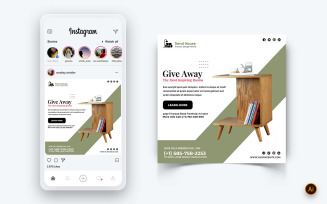 Interior Design and Furniture Social Media Instagram Post Design Template-46