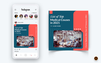 Medical and Hospital Social Media Instagram Post Design Template-01