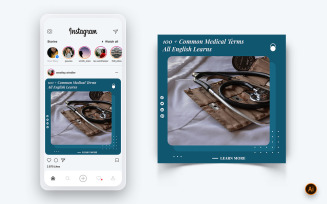 Medical and Hospital Social Media Instagram Post Design Template-04
