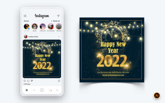 NewYear Party Night Celebration Social Media Post Design-01