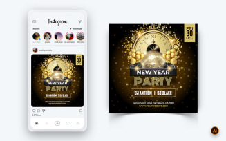NewYear Party Night Celebration Social Media Post Design-02