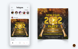 NewYear Party Night Celebration Social Media Post Design-11
