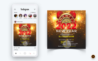 NewYear Party Night Celebration Social Media Post Design-12
