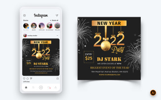 NewYear Party Night Celebration Social Media Post Design-14