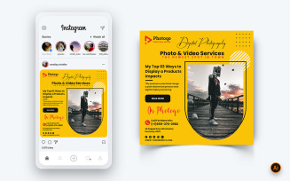 Photo and Video Services Social Media Instagram Post Design Template-08
