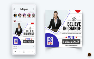 Political Campaign Social Media Instagram Post Design Template-02